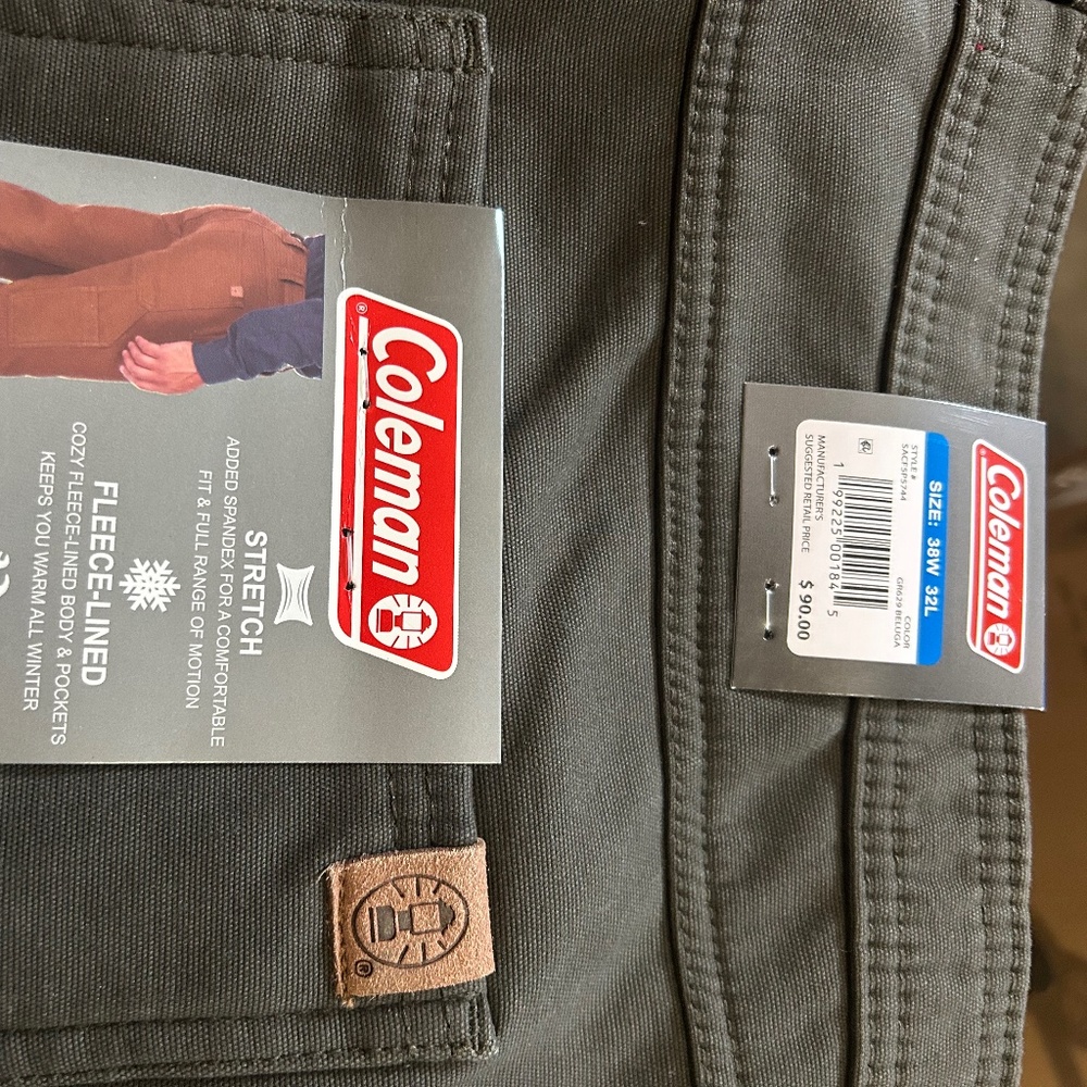 Coleman Fleece Lined Stretch work pants
